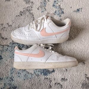 Pink Nike Court Vision Low Sneakers